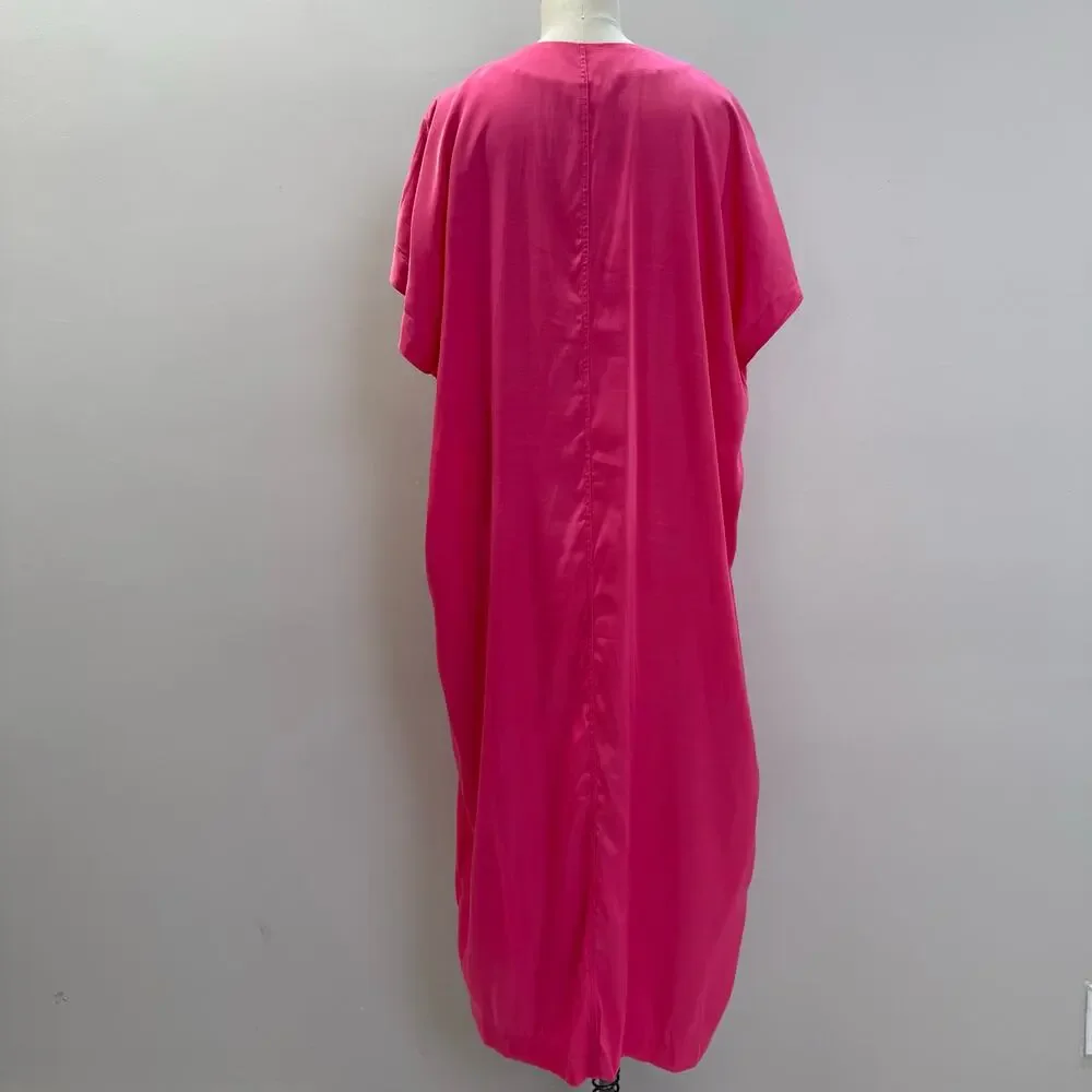 H&M Hot Pink Kaftan Oversized Dress💚 - Picture 8 of 10